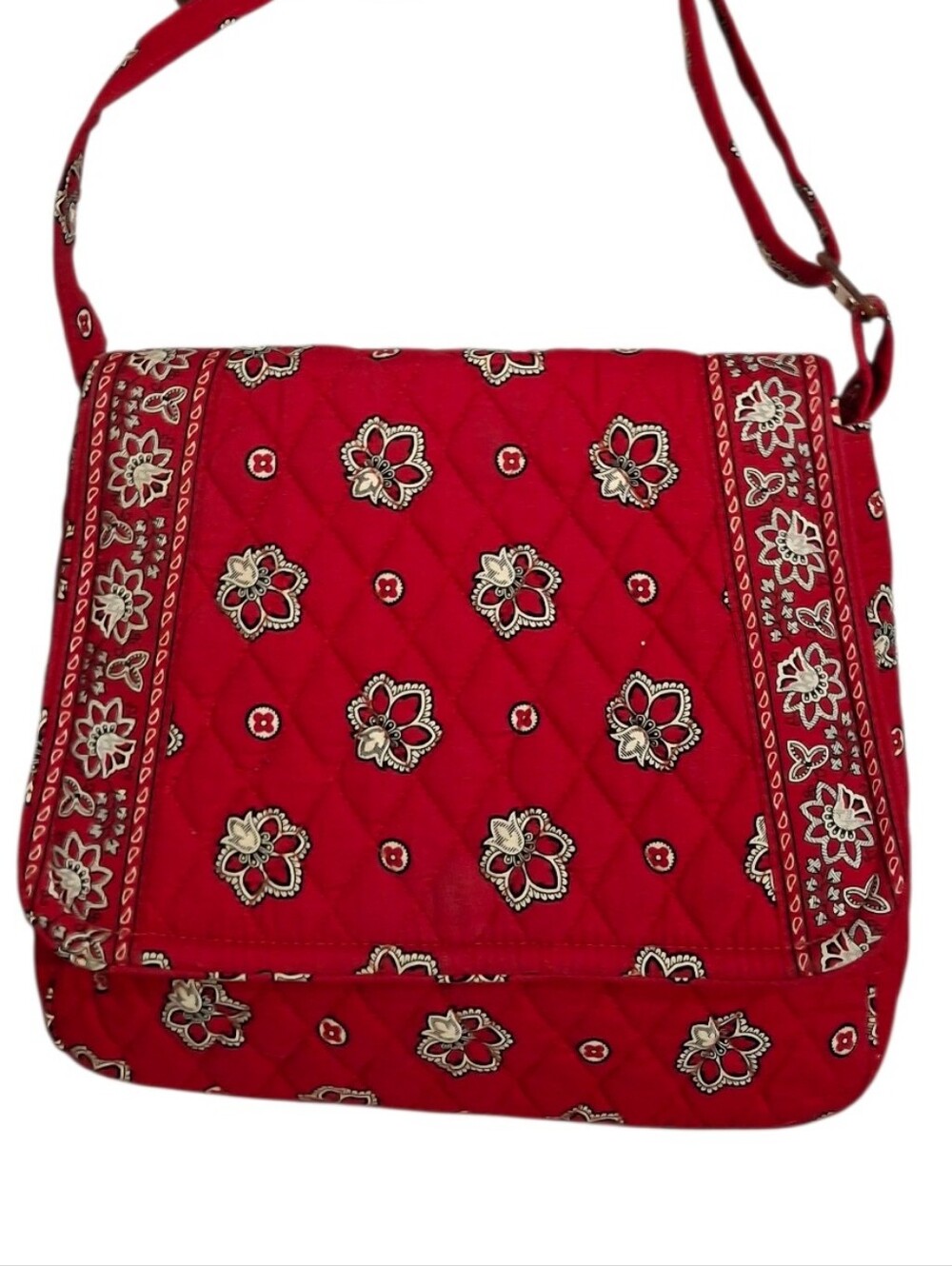 Vera Bradley Red Leaves Crossbody Shoulder Bag